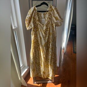 Gorgeous Boho Off Shoulder Maxi Dress XL NWT H&M